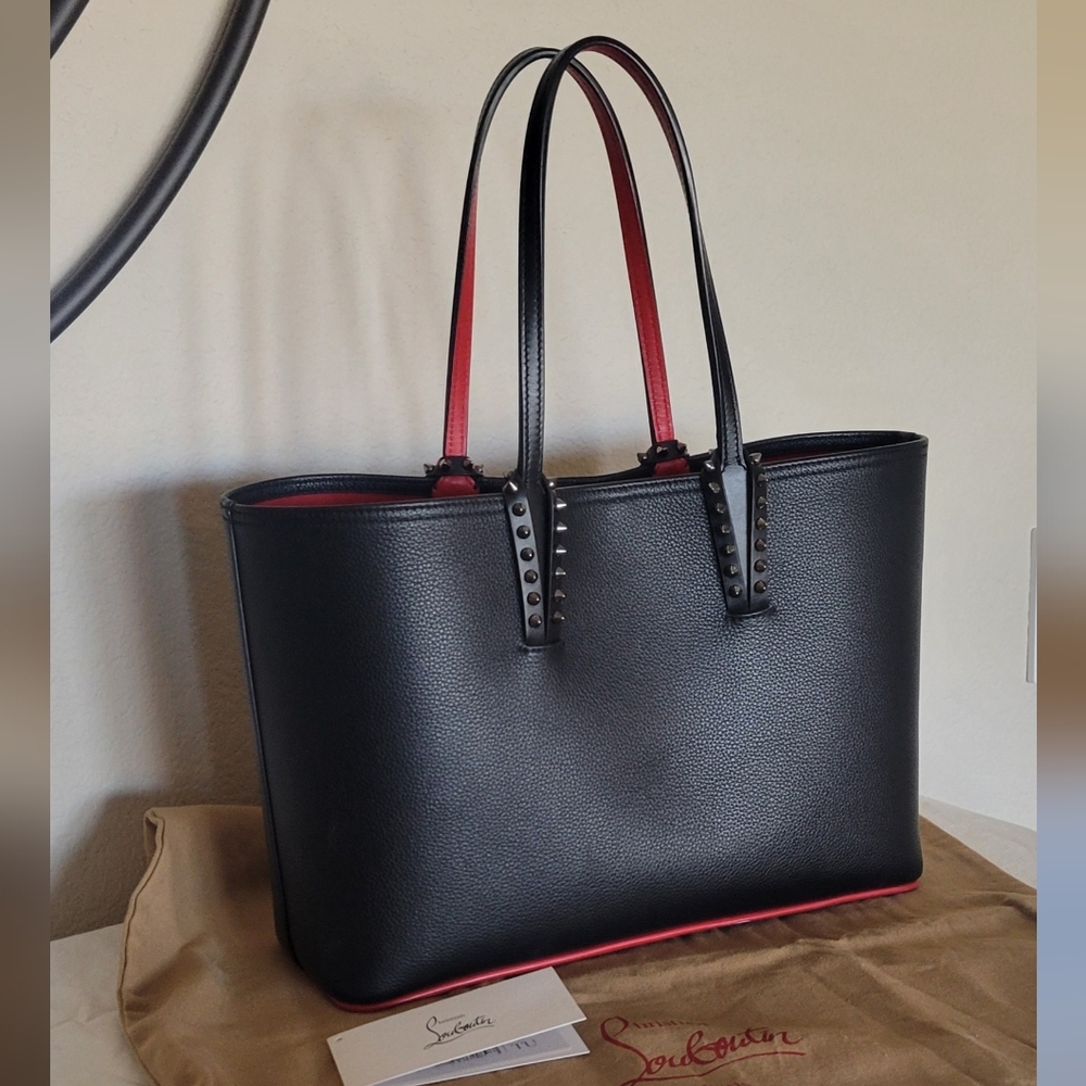 Christian Louboutin Red and Black Cabata
